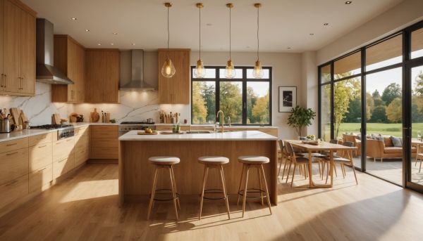 Cuisine ouverte : comment penser la lumière dans son ensemble pour créer une pièce plus cohérente, plus chaleureuse et plus agréable à vivre