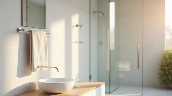 Optimiser une salle de bain avec une patère bien placée